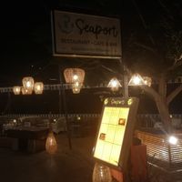 Waterfront seating at Seaport Restaurant in Kalkan