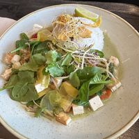 Green Thai Curry Tofu (18€)  at Falcon Marktrestaurant in Soelden