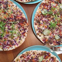 flammkuchen at Green Taste in Innsbruck