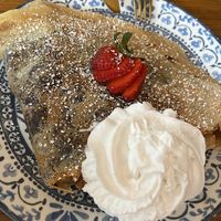 Vegan Paris - vegan Nutella with strawberries and coconut whip   at Seven Swans Creperie in Kansas City