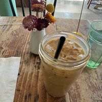 Latte  at Seven Swans Creperie in Kansas City