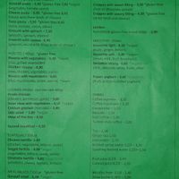 Menù at Gandalf Food in Podgorica