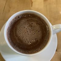 Spanish hot chocolate   at Alfredo & Sue's in Bexhill-on-sea