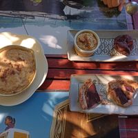 All three vegan dessert options at Maha Prana in Dolus-doleron