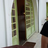 Entrance of the restaurant at Maha Prana in Dolus-doleron