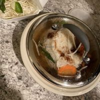 Chicken pho take out!!! Im a greedy B so i always ask for xtra chicken, 2 packs hoison, and xtra lime. at Blossom Vegetarian in Renton