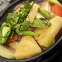 Hot and sour soup at Blossom Vegetarian in Renton