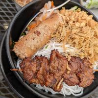 Vermicelli combo with/veggie meat at Blossom Vegetarian in Renton