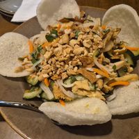 Lotus root salad at Blossom Vegetarian in Renton