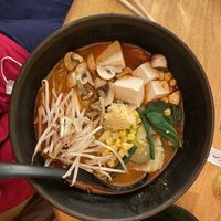Ramen Noodles with mushrooms, tofu, onions and garlic   at Sapporo in Palm Desert