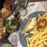 Our spread  at Hanan Food in Belgrade