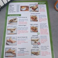 menu 2/2 at Za'atar Lebanese Bakery in Larnaca