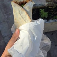 Vegan lahmajun at Za'atar Lebanese Bakery in Larnaca