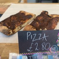 VE pizza  at Number Eight Bakehouse in Darlington