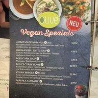 Menu  at Olive Eat & Drink in Vienna