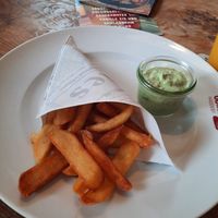 Fries with Bärlauchdip at Odins Haddeby in Busdorf