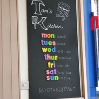 Opening hours at Tam's Kitchen in Paignton