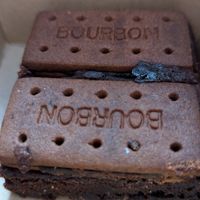 Bourbon brownie at Tam's Kitchen in Paignton