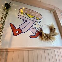 Fun art at Tam's Kitchen in Paignton