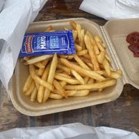 Chips I didn’t use the mayo  at Top Falafel in Birmingham