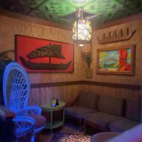 Super cute seating areas  at Swizzle in Dallas