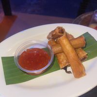 Vegan lumpia at Swizzle in Dallas