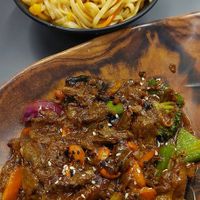 Plantbased Tender Strips Teriyaki at Kiku Asian in Paralimni