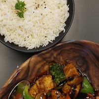 Stir Fried Teriyaki Tofu at Kiku Asian in Paralimni
