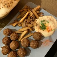 Falafel main  at Hummus Bar - Oktober in Budapest