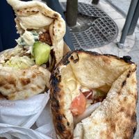 Laffa Falafel Sandwich   at Hummus Bar - Oktober in Budapest