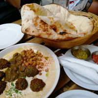 Hummus plate complete. at Hummus Bar - Oktober in Budapest
