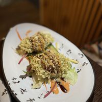 Silken tofu with crispy outside   at Mama Vegan in Berlin