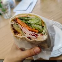 Vegan wrap at Café na cucky in Olomouc