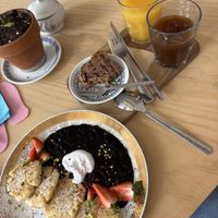 vegan version of ,,syrniky” - absolutely delicious meal❤️  at Café na cucky in Olomouc