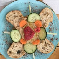 Hummus platter at Meu Limao in Lagos