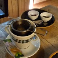 Fresh ginger tea, souces at ISTOK in Belgrade