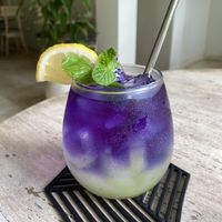 Magenta lemonade.  Gorgeous and delicious!  at Sauce Tree Kuta in Kuta