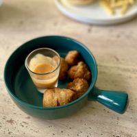 Cauliflower wings, after we ate half😂  at Sauce Tree Kuta in Kuta