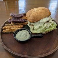 Nemo Burger with Fish and Chips at Sauce Tree Kuta in Kuta