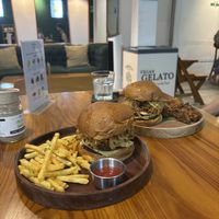 Double cheese burgers   at Sauce Tree Kuta in Kuta