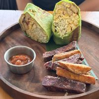 Balifornia burrito with tempeh   at Sauce Tree Kuta in Kuta