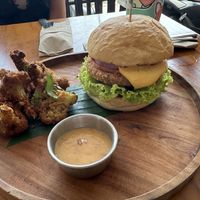 Sauce tree burger with cauli side  at Sauce Tree Kuta in Kuta