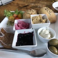 Vegan scones breakfast platter   at Widunderbar in Moss