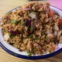 Fried rice with some fancy name  at Hello Oriental in Manchester