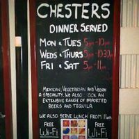 Chesters - Outside Board at Chesters Restaurant and Bar  in Worcester