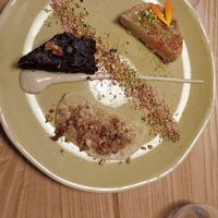 Dessert gourmand at L'Âne Têtu in Desaignes