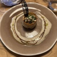 Mushrooms with miso cream  at L'Âne Têtu in Desaignes