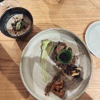 Declinaison of mushrooms  at L'Âne Têtu in Desaignes