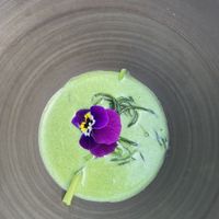 Pre starter - cabbage soup at Vetri Restaurant in Venice