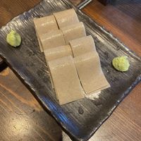 Soba sashimi  at Kagetsuan in Tokyo